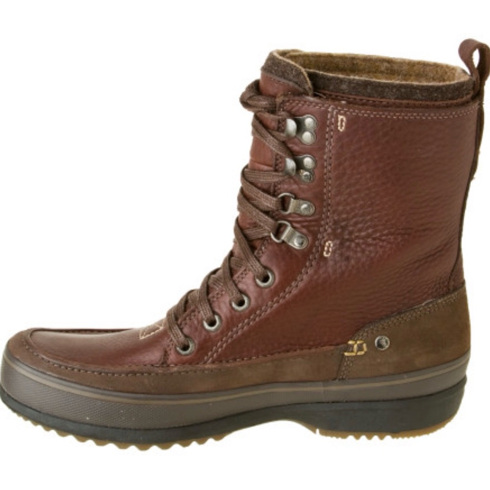 Men's Sorel Kingston Peak Brown Leather Boots Size 13
